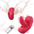 Mini red lip shape 180° vibrating tongue vibrator