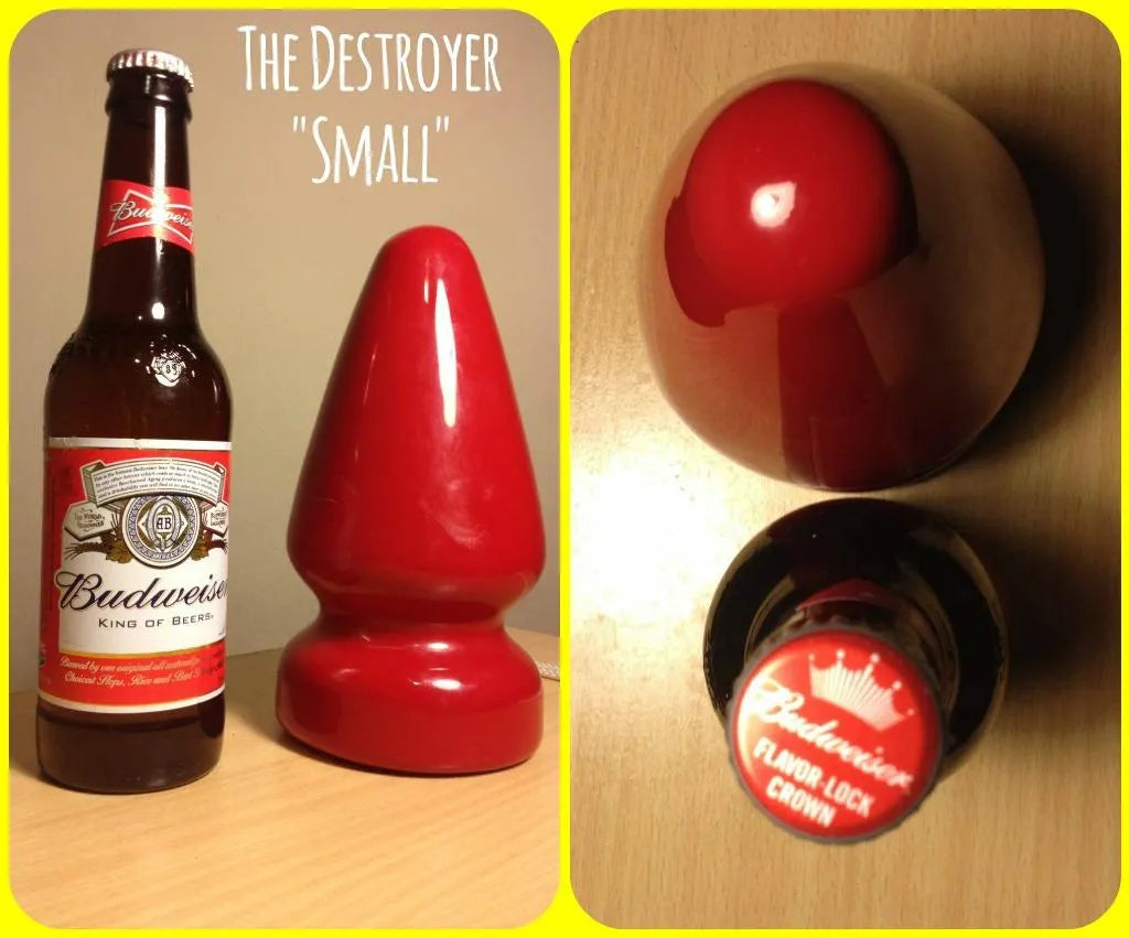 Christmas red size S anal plug, smooth and hard