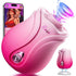 App-controlled 10 suction mode pink petal rose toy