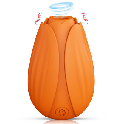 rose toy clit sucker vibrator orange