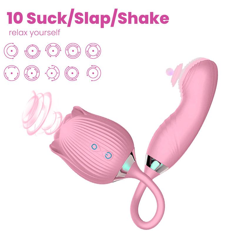 rose toy clit sucker vibrator pink