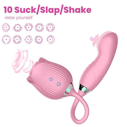 rose toy clit sucker vibrator pink