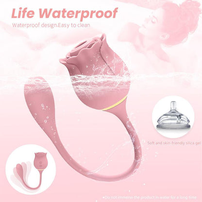 rose toy clit sucker vibrator pink