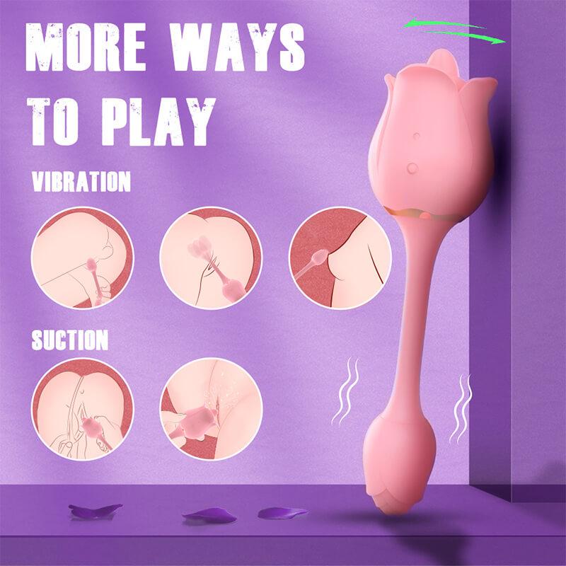 rose toy clit sucker vibrator pink