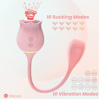 rose toy clit sucker vibrator pink