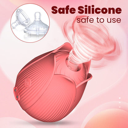 rose toy clit sucker vibrator pink