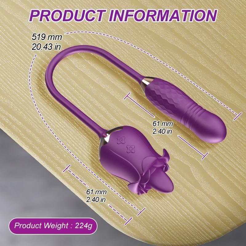 rose toy clit sucker vibrator purple