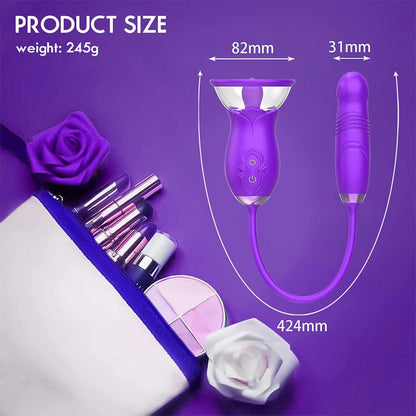 rose toy clit sucker vibrator purple