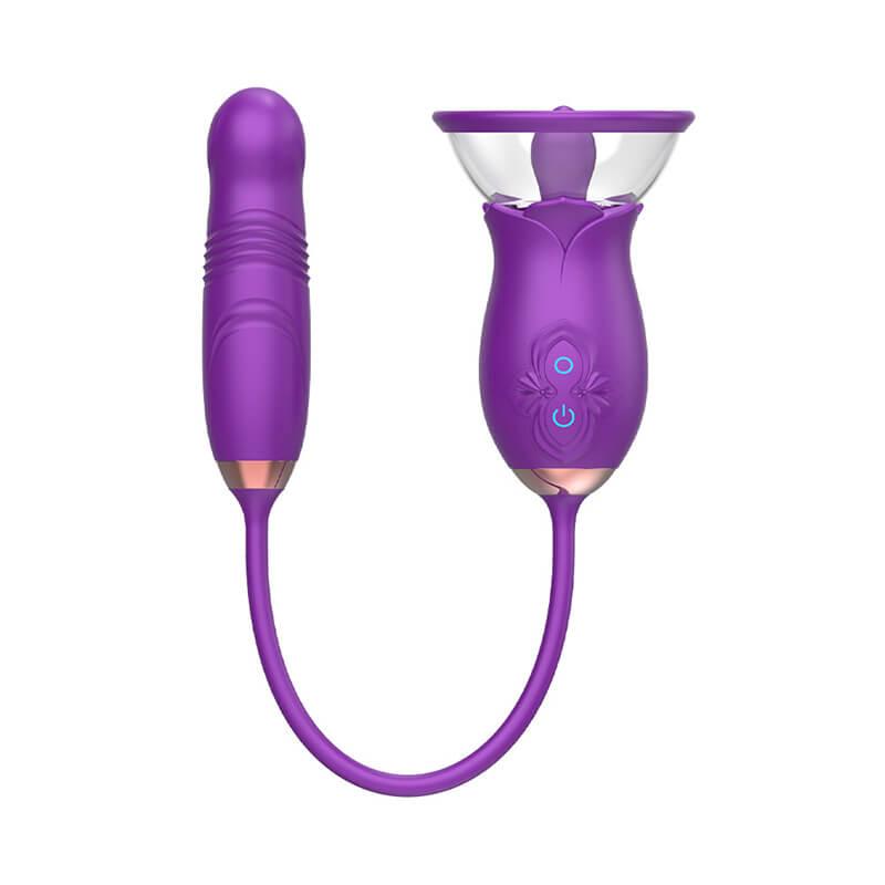 rose toy clit sucker vibrator purple