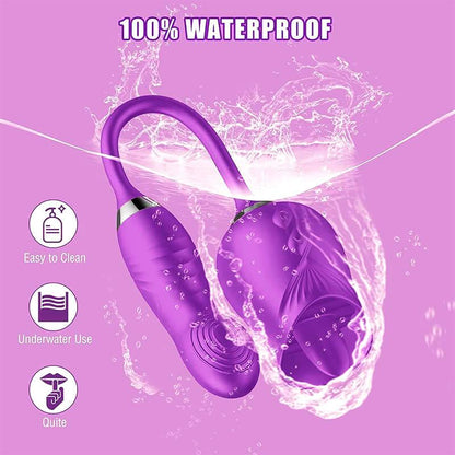 rose toy clit sucker vibrator purple