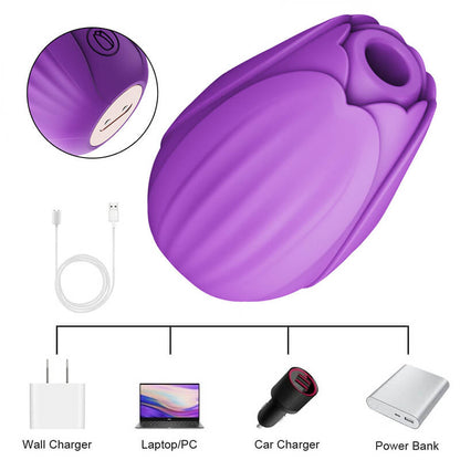 rose toy clit sucker vibrator purple