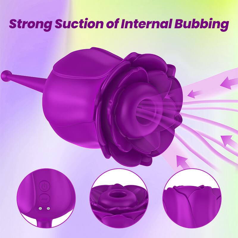 rose toy clit sucker vibrator purple