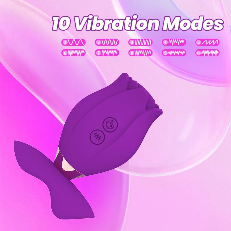 rose toy clit sucker vibrator purple