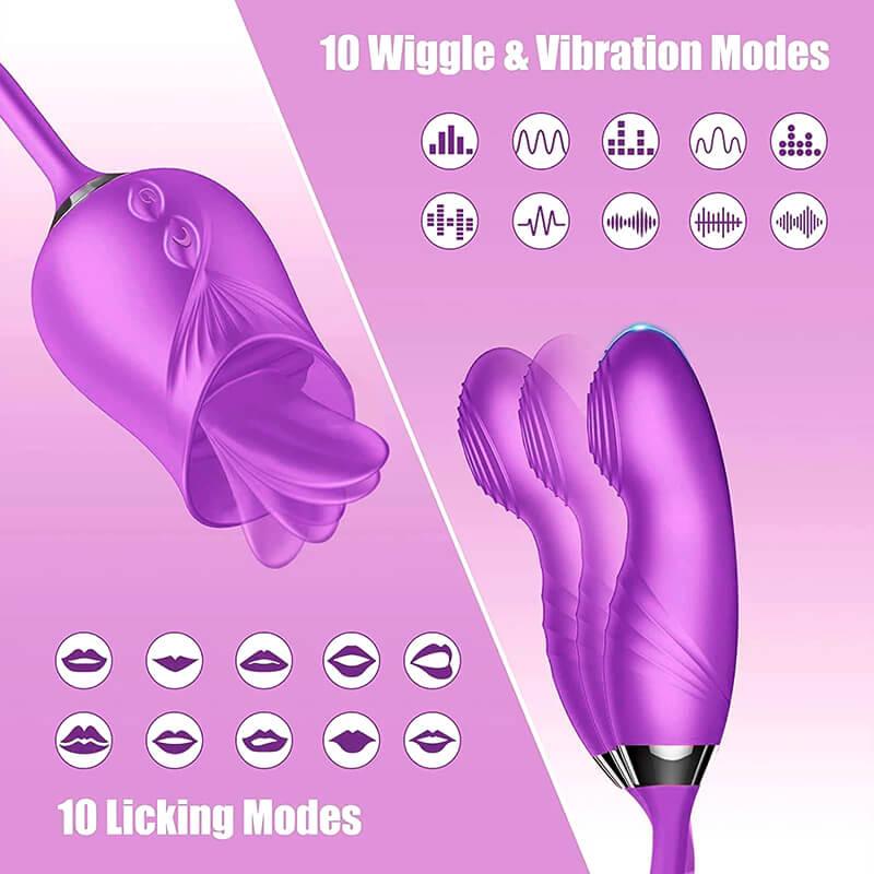 rose toy clit sucker vibrator purple