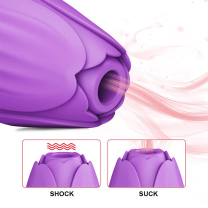 rose toy clit sucker vibrator purple