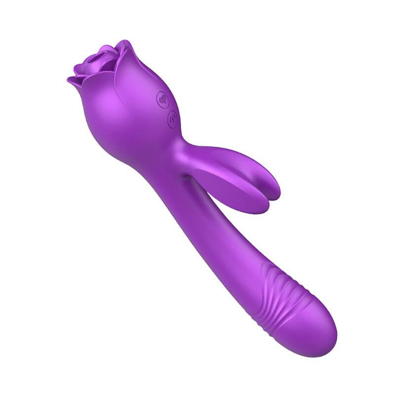 rose toy clit sucker vibrator purple