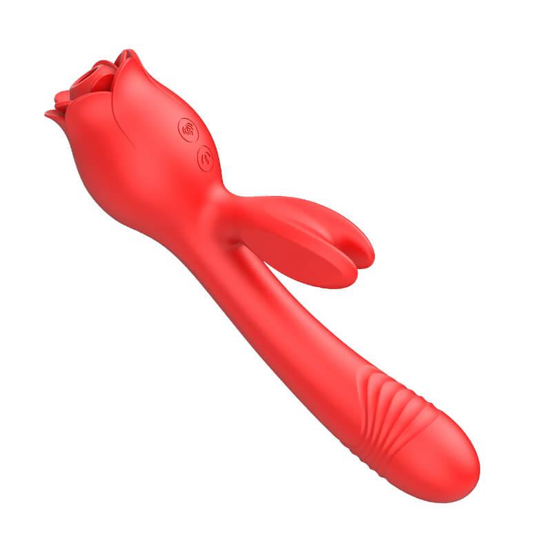 rose toy clit sucker vibrator red