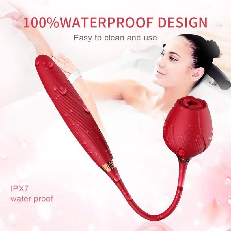 rose toy clit sucker vibrator red