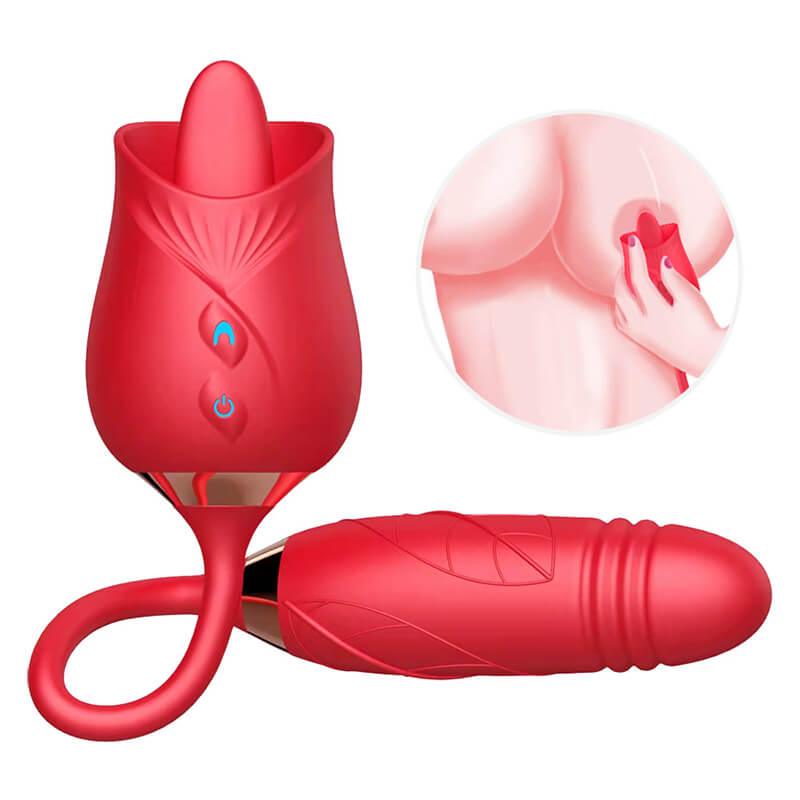 rose toy clit sucker vibrator red