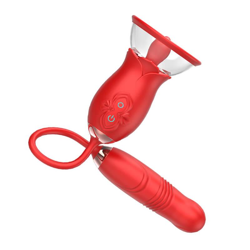 rose toy clit sucker vibrator red