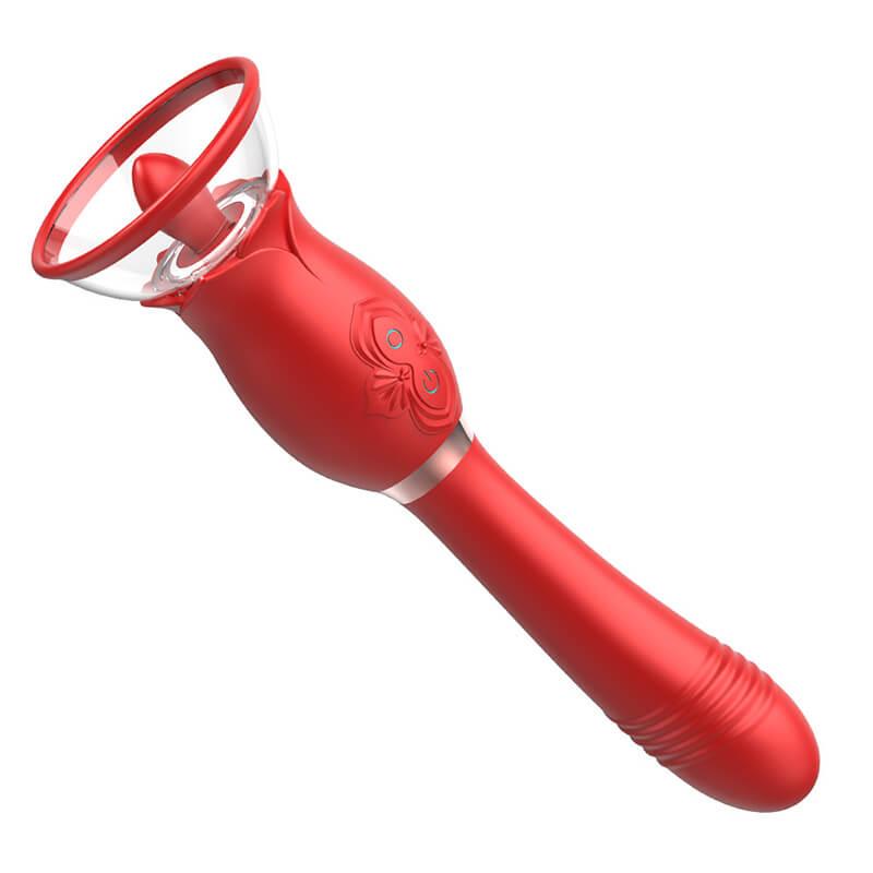 rose toy clit sucker vibrator red