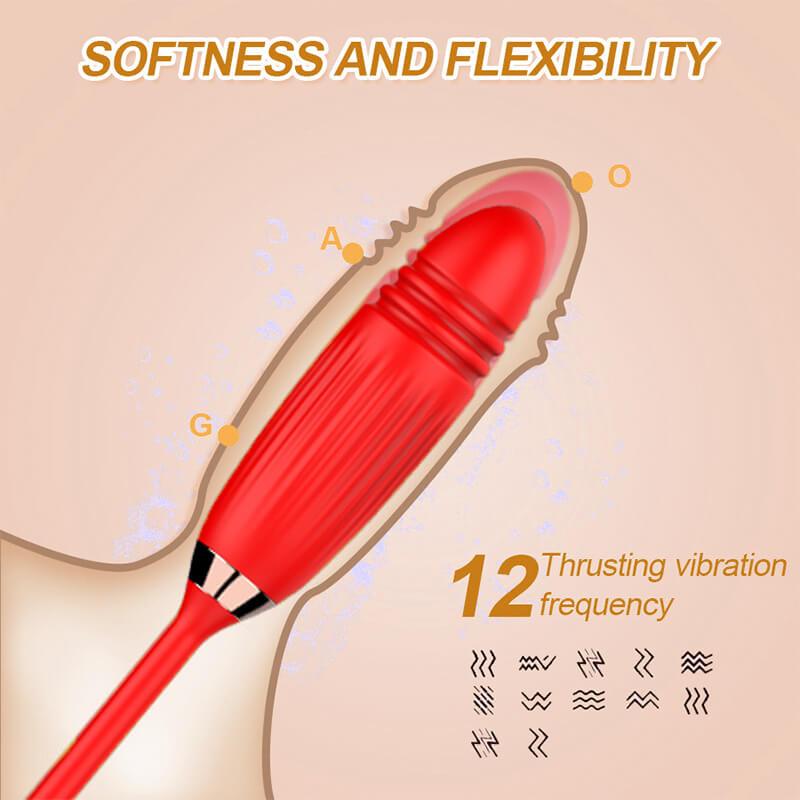 rose toy clit sucker vibrator red