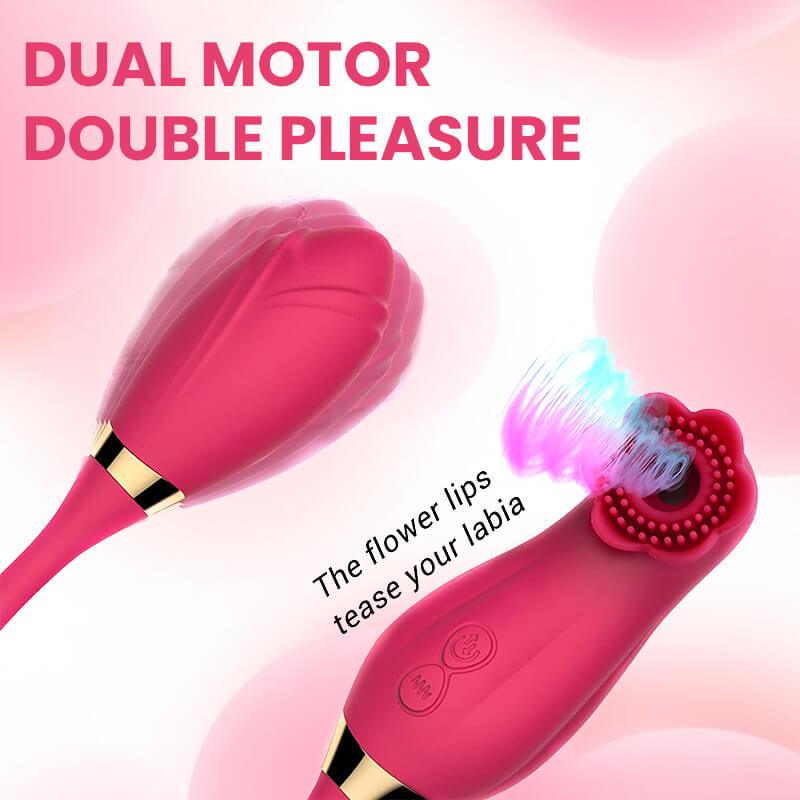 rose toy clit sucker vibrator red