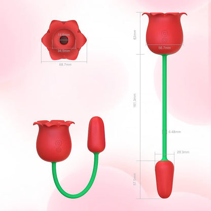 rose toy clit sucker vibrator red