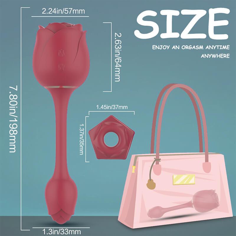 rose toy clit sucker vibrator red