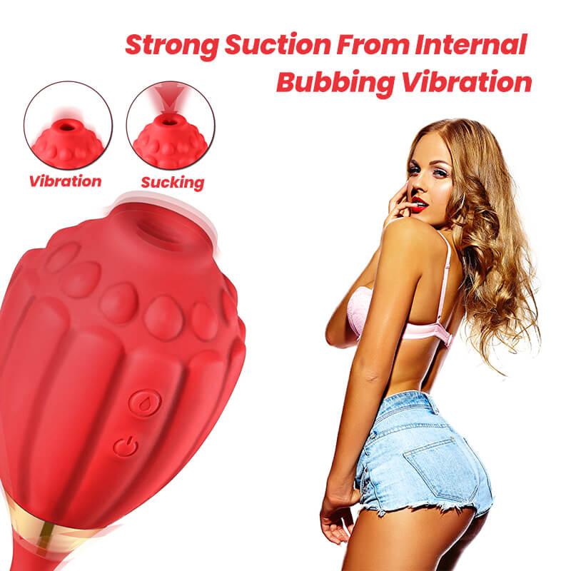 rose toy clit sucker vibrator red