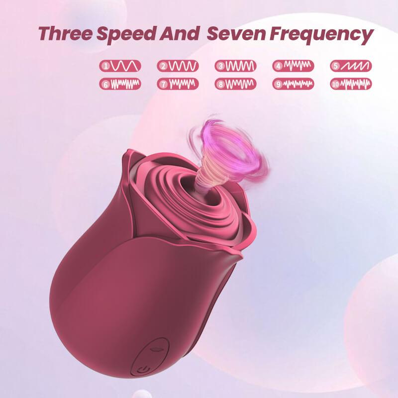 rose toy clit sucker vibrator red