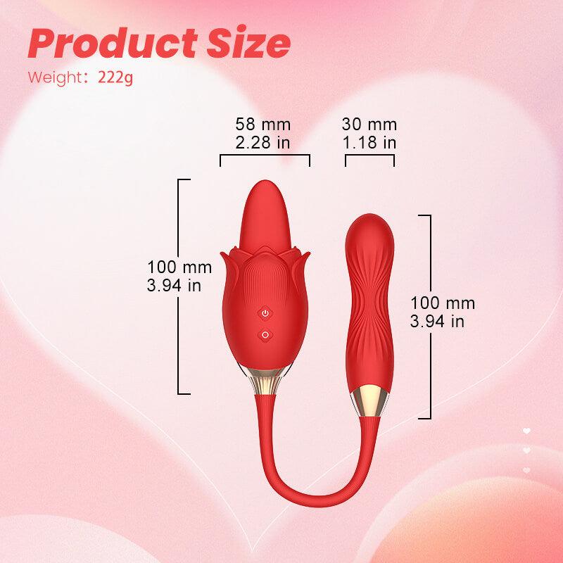 rose toy clit sucker vibrator red