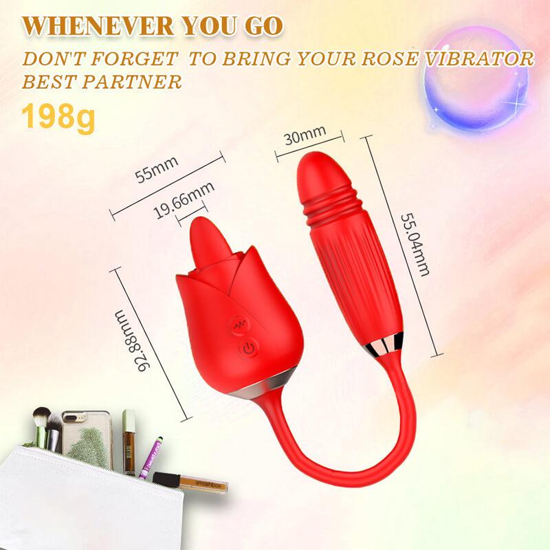 rose toy clit sucker vibrator red