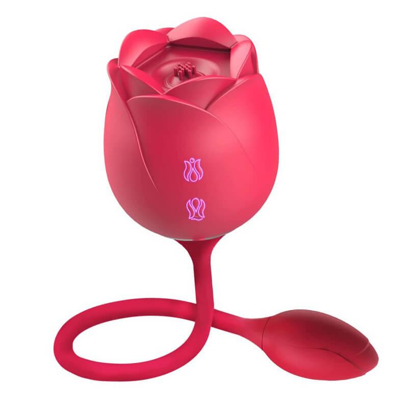 rose toy clit sucker vibrator red