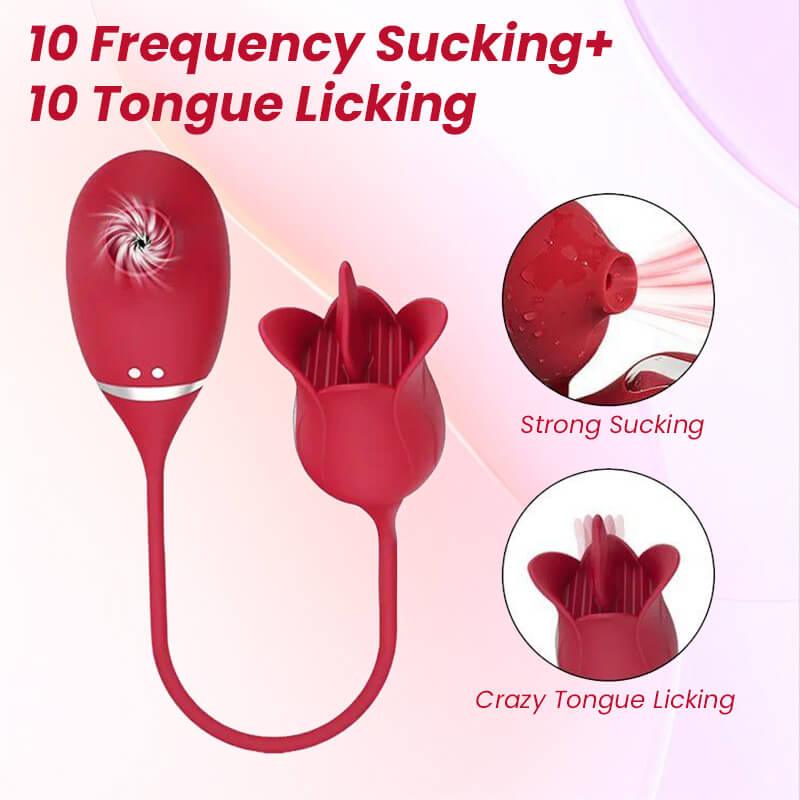 rose toy clit sucker vibrator red