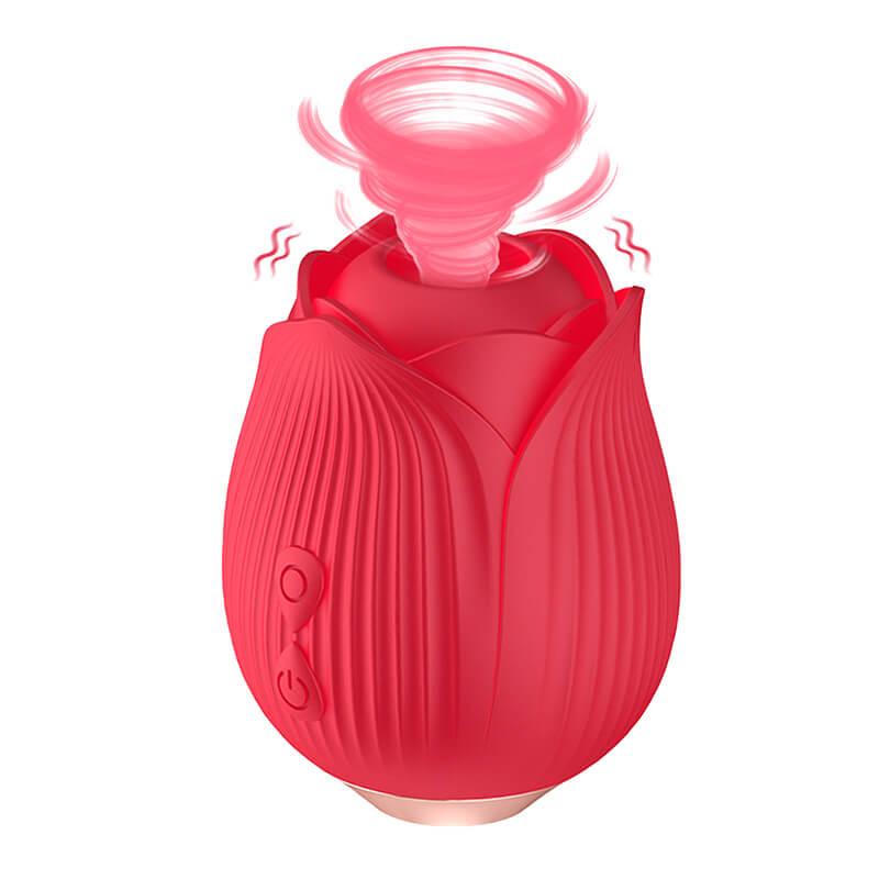 rose toy clit sucker vibrator red