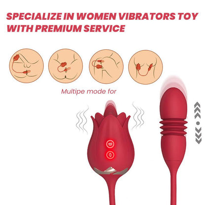 rose toy clit sucker vibrator red