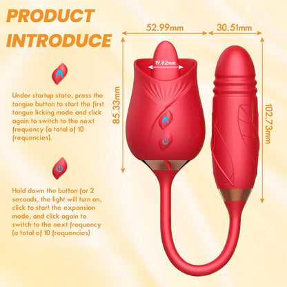 rose toy clit sucker vibrator red