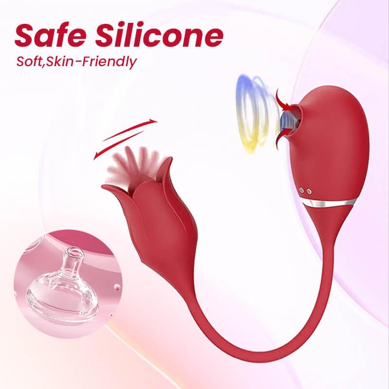 rose toy clit sucker vibrator red