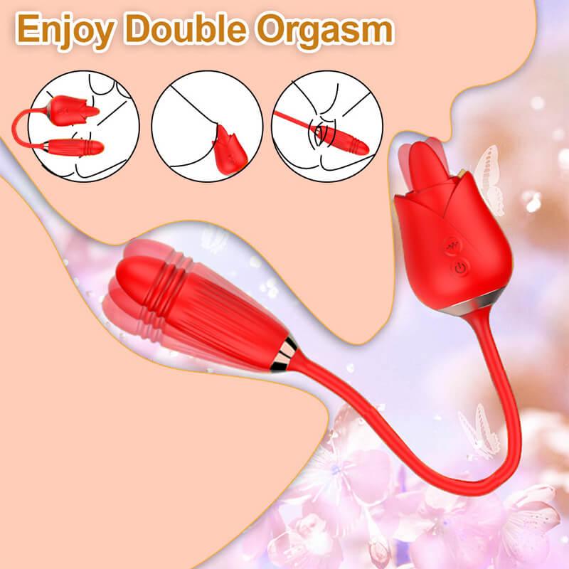 rose toy clit sucker vibrator red