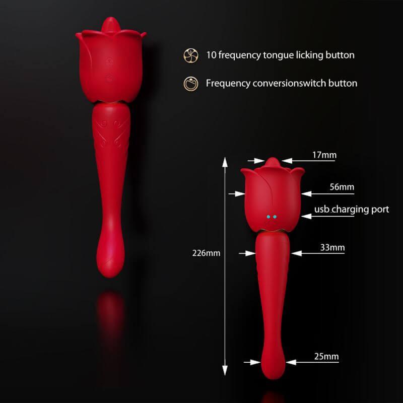 rose toy clit sucker vibrator red