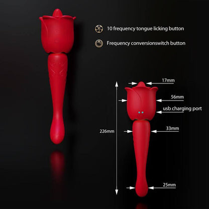 rose toy clit sucker vibrator red