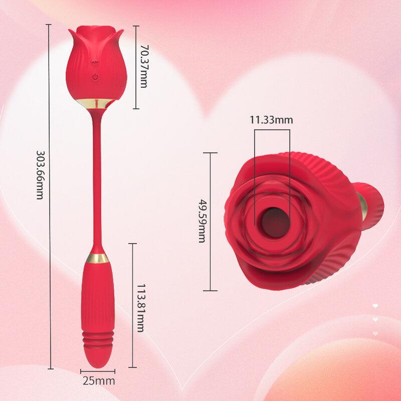 rose toy clit sucker vibrator red