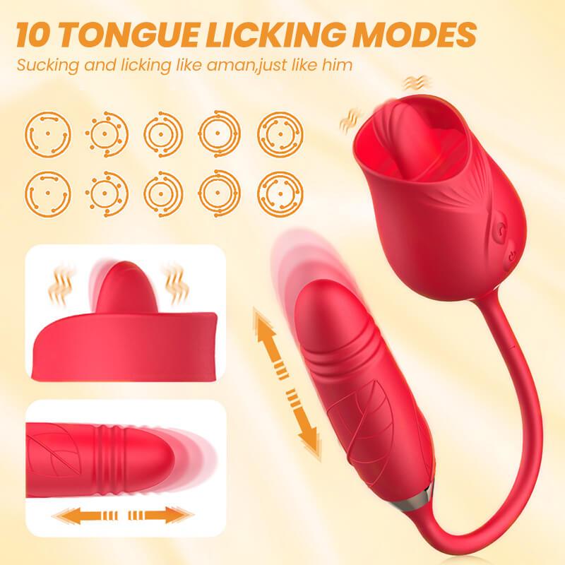 rose toy clit sucker vibrator red