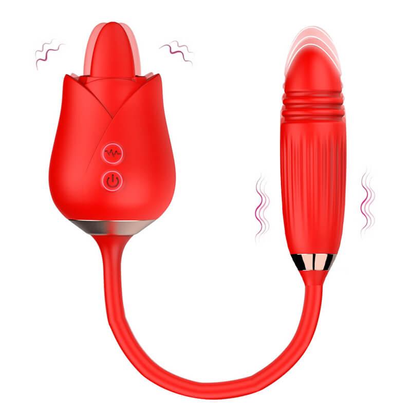 rose toy clit sucker vibrator red