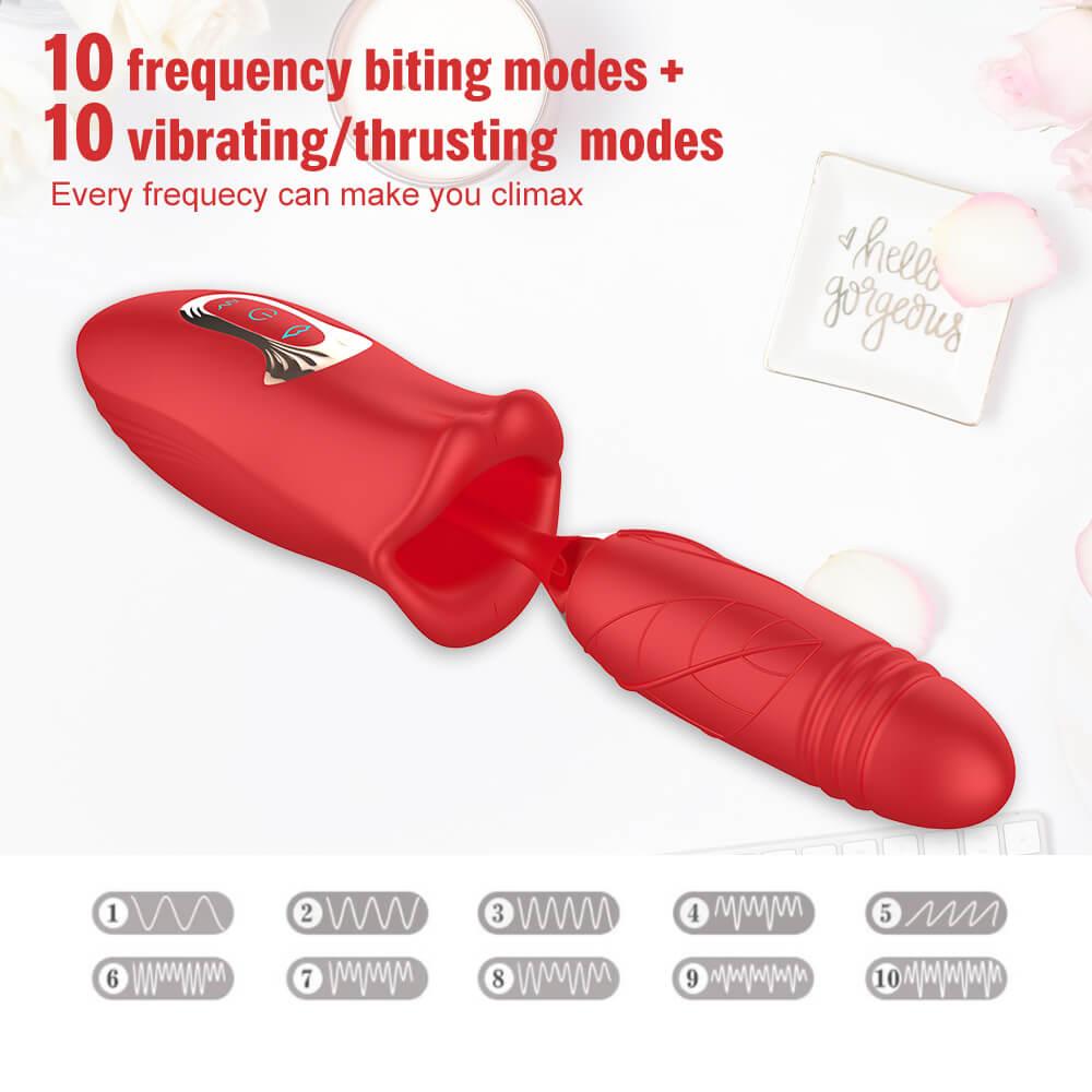 rose toy clit sucker vibrator red