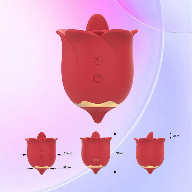 rose toy clit sucker vibrator red