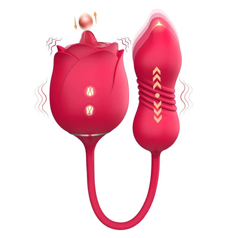 rose toy clit sucker vibrator red