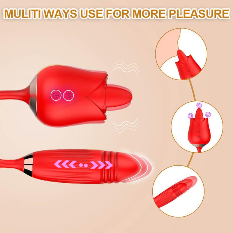 rose toy clit sucker vibrator red