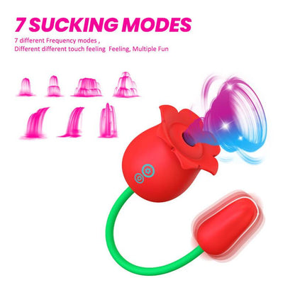 rose toy clit sucker vibrator red